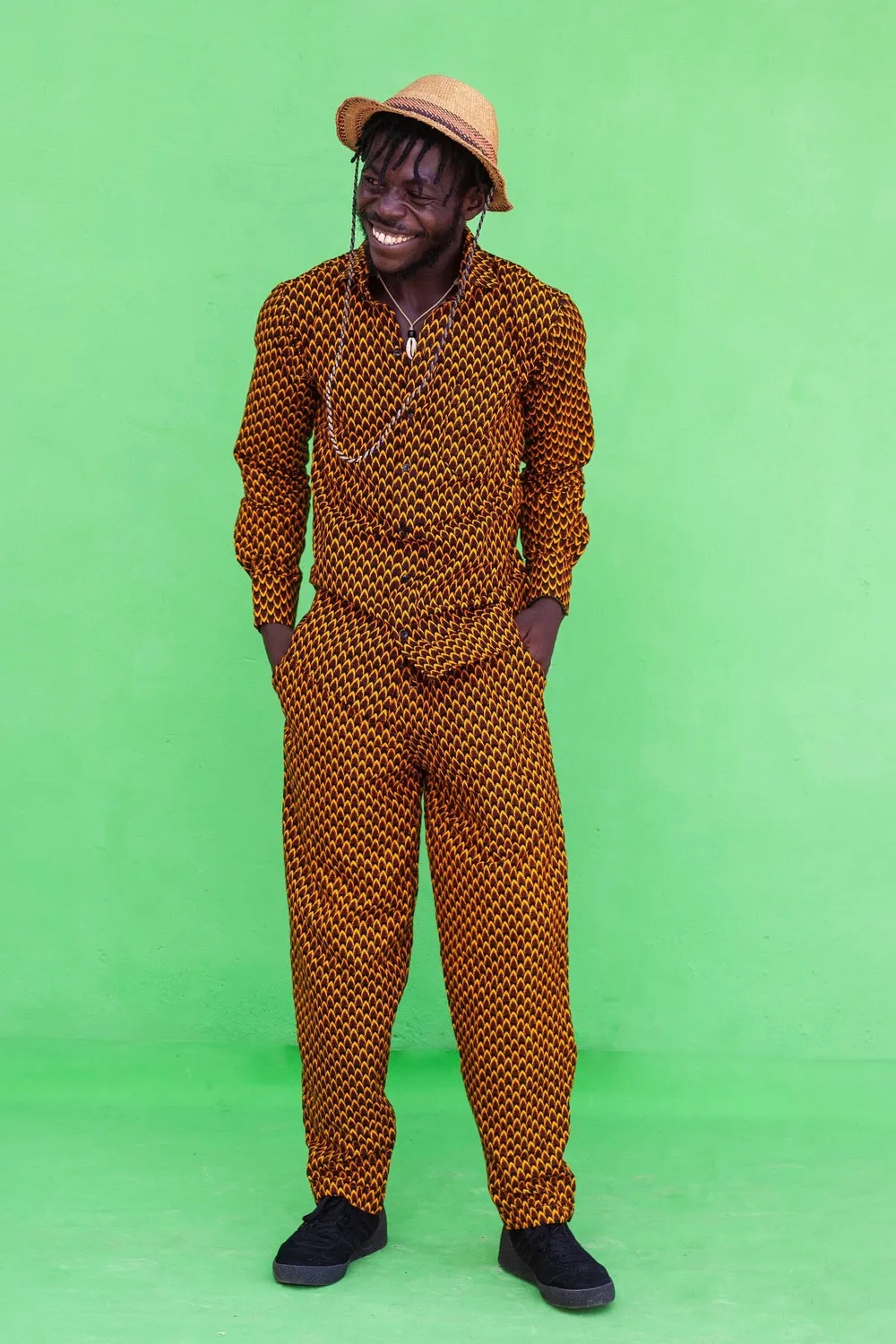 Poppin Panda African Print Trousers