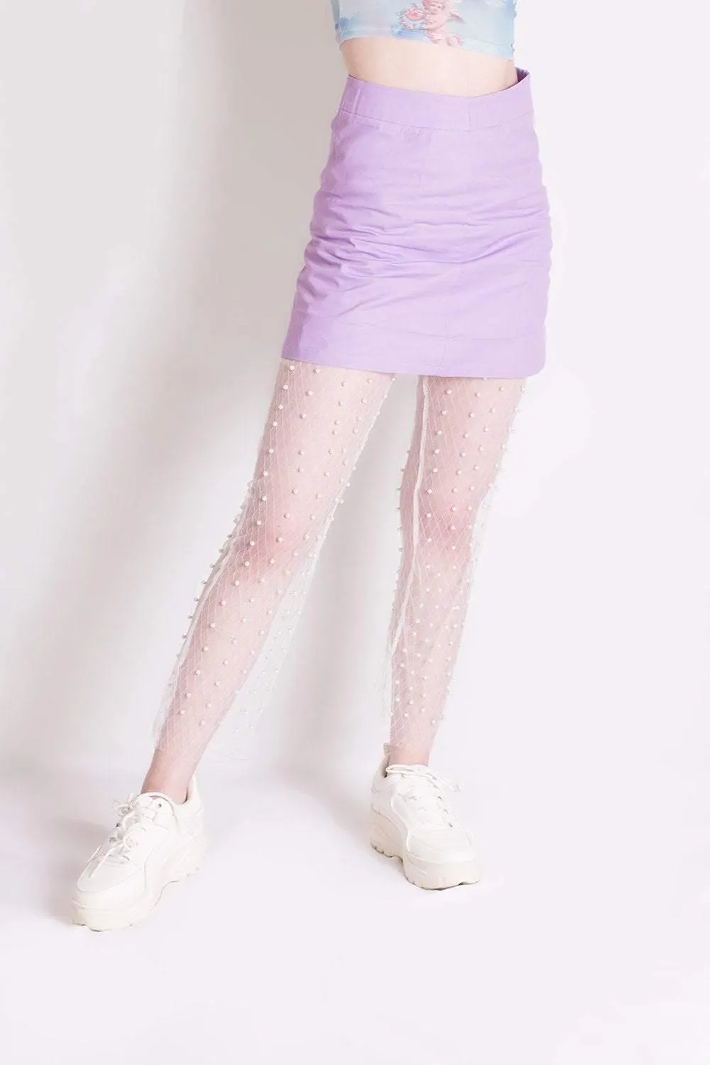 PURPLE MINI SKIRT