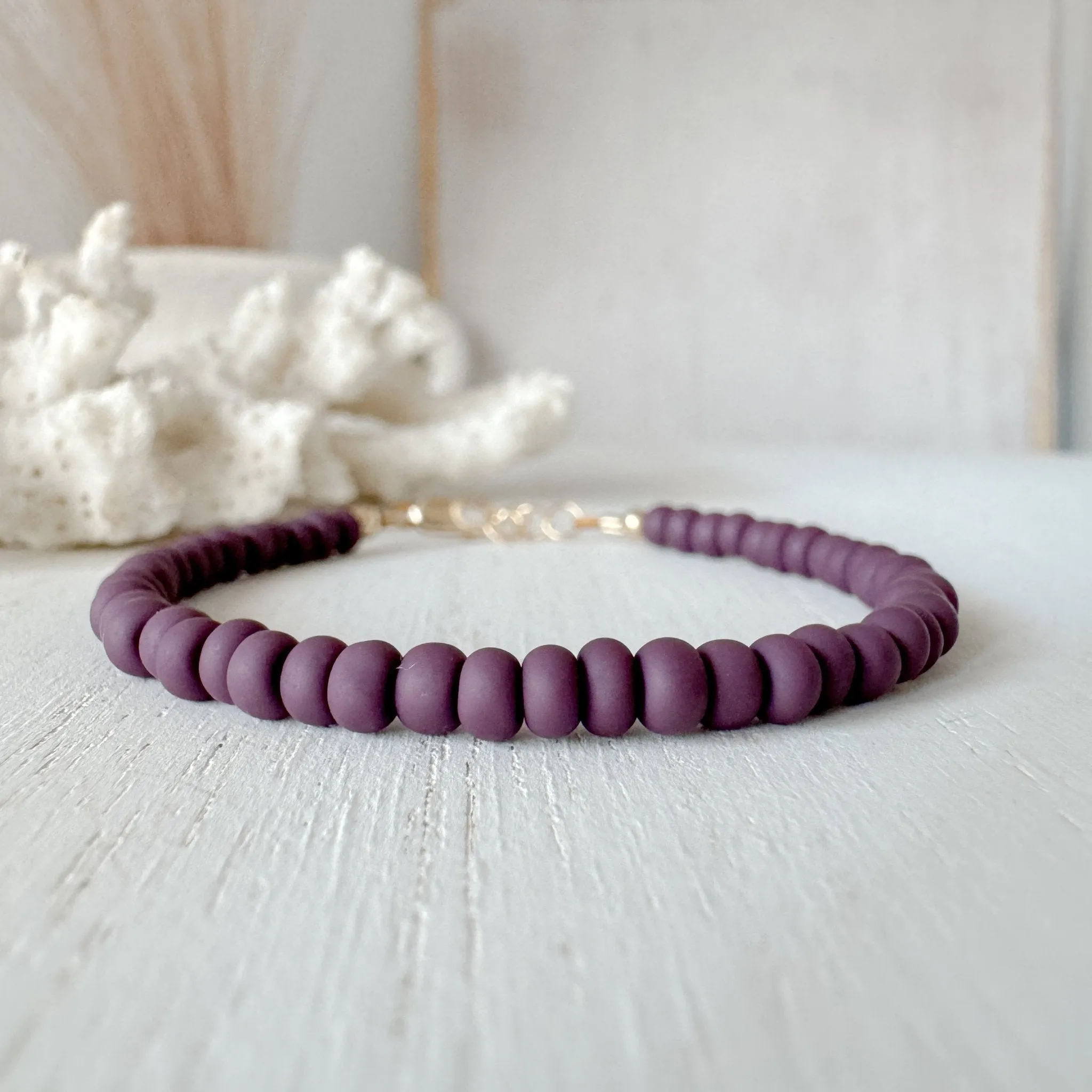 Purple Rain Stacking Bracelet - Set or Each