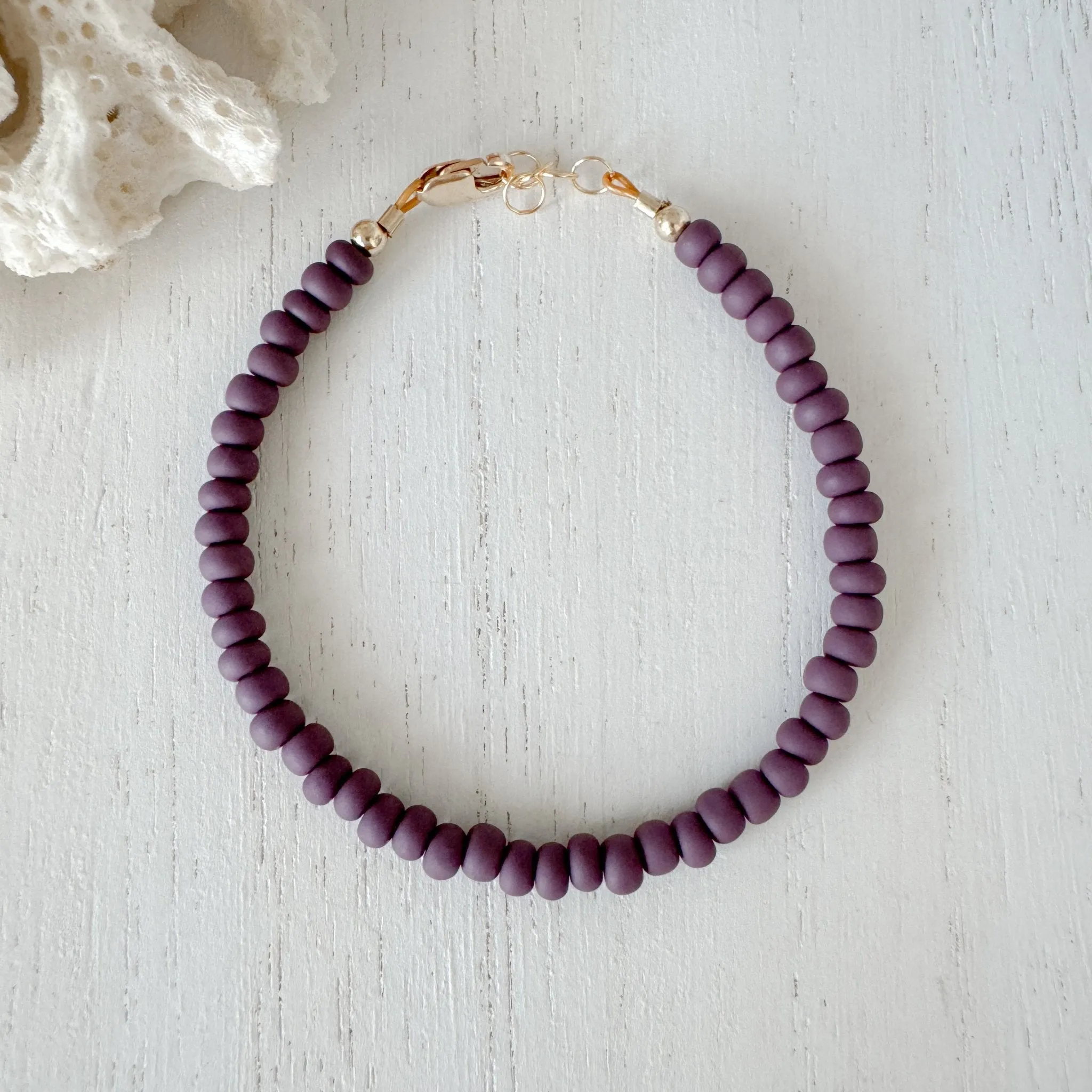 Purple Rain Stacking Bracelet - Set or Each