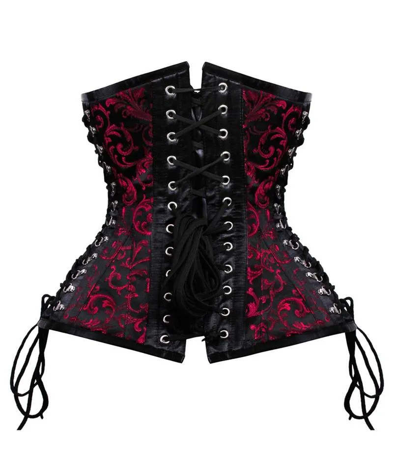 Quinn Criss Cross Underbust Gothic Corset