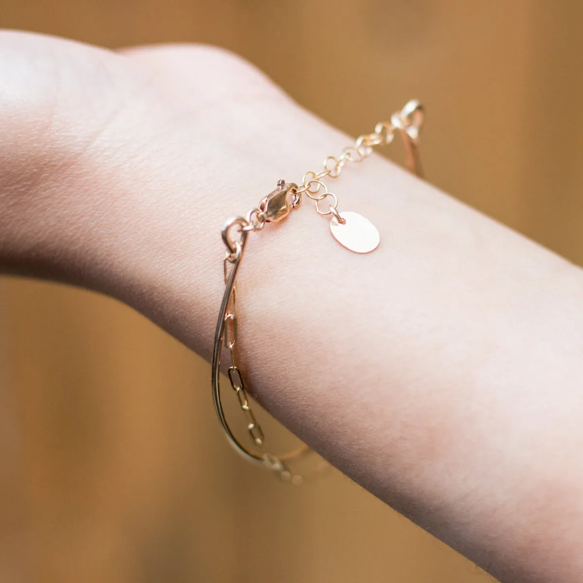 "bangle-chain" bracelet - modern anchor
