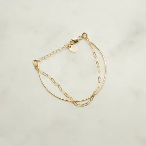 "bangle-chain" bracelet - modern anchor