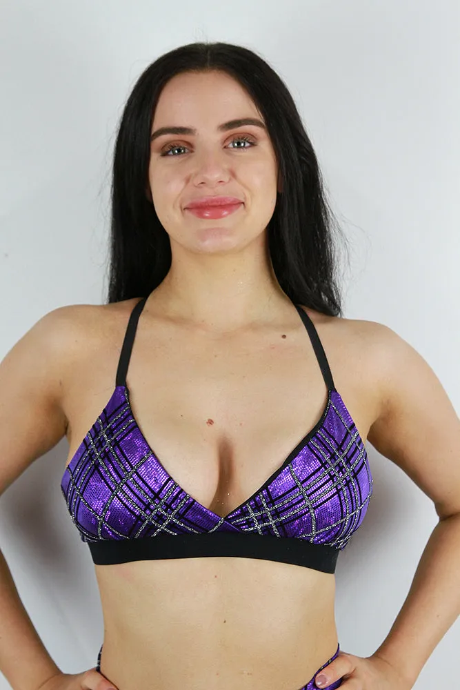 Rarr Bikini Bra - Red Sparkle