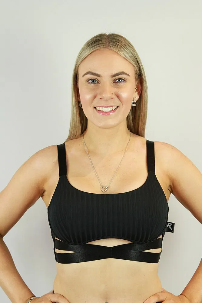 Rarr Crystal Strappy Bra – Peach