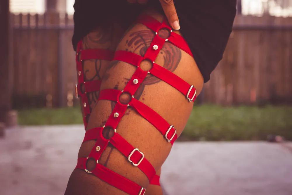 Ready to Ship Deviant leg harness belt M/L