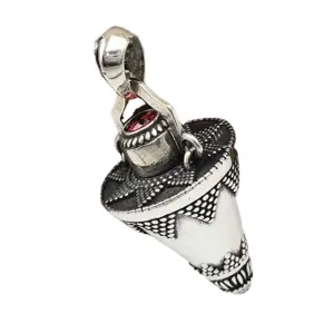 Real Solid 925 Sterling Silver Necklace Pendant Jewelry Cone Sun Amulet HipHop Rock 26"