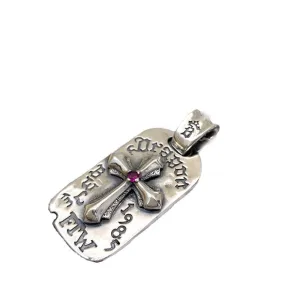 Real Solid 925 Sterling Silver Necklace Pendant Jewelry Cross Amulet Totem 24"