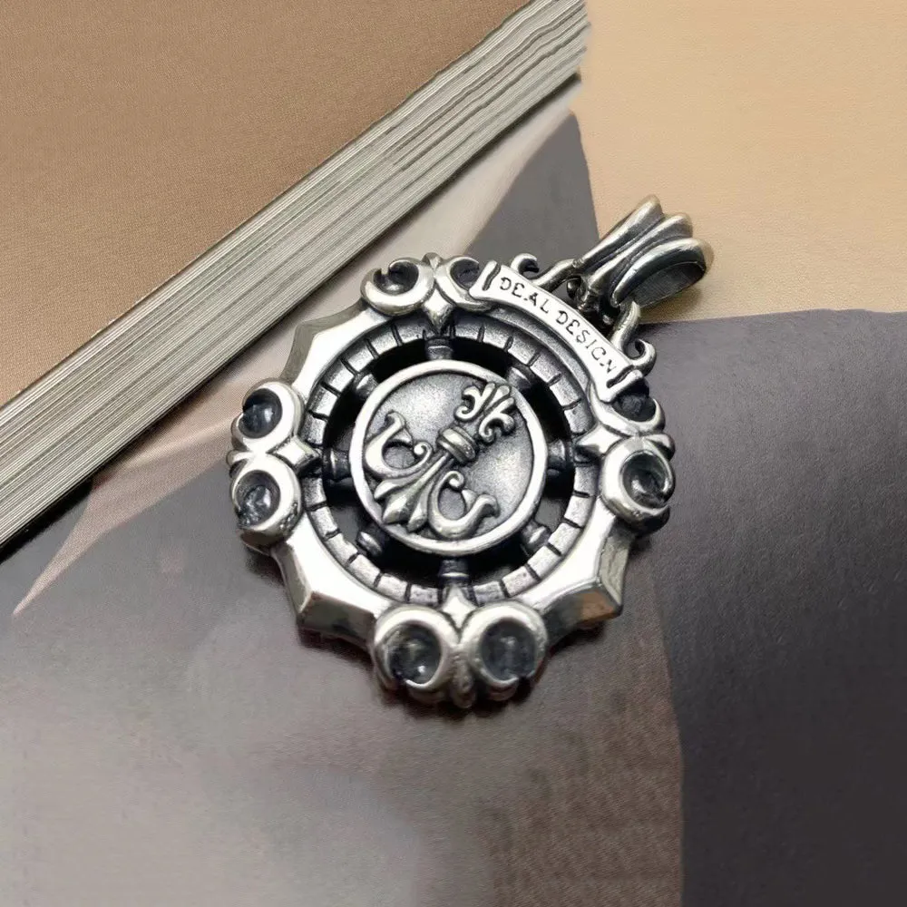 Real Solid 925 Sterling Silver Necklace Pendant Jewelry Stars Compass Anchor 24"