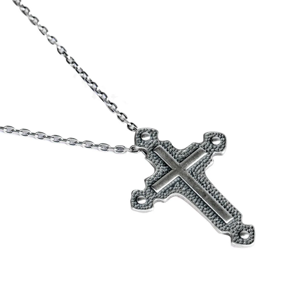 Real Solid 925 Sterling Silver Pendants Cross Fashion Gothic Punk Jewelry