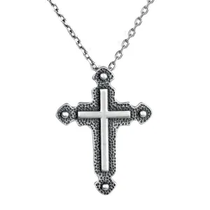 Real Solid 925 Sterling Silver Pendants Cross Fashion Gothic Punk Jewelry
