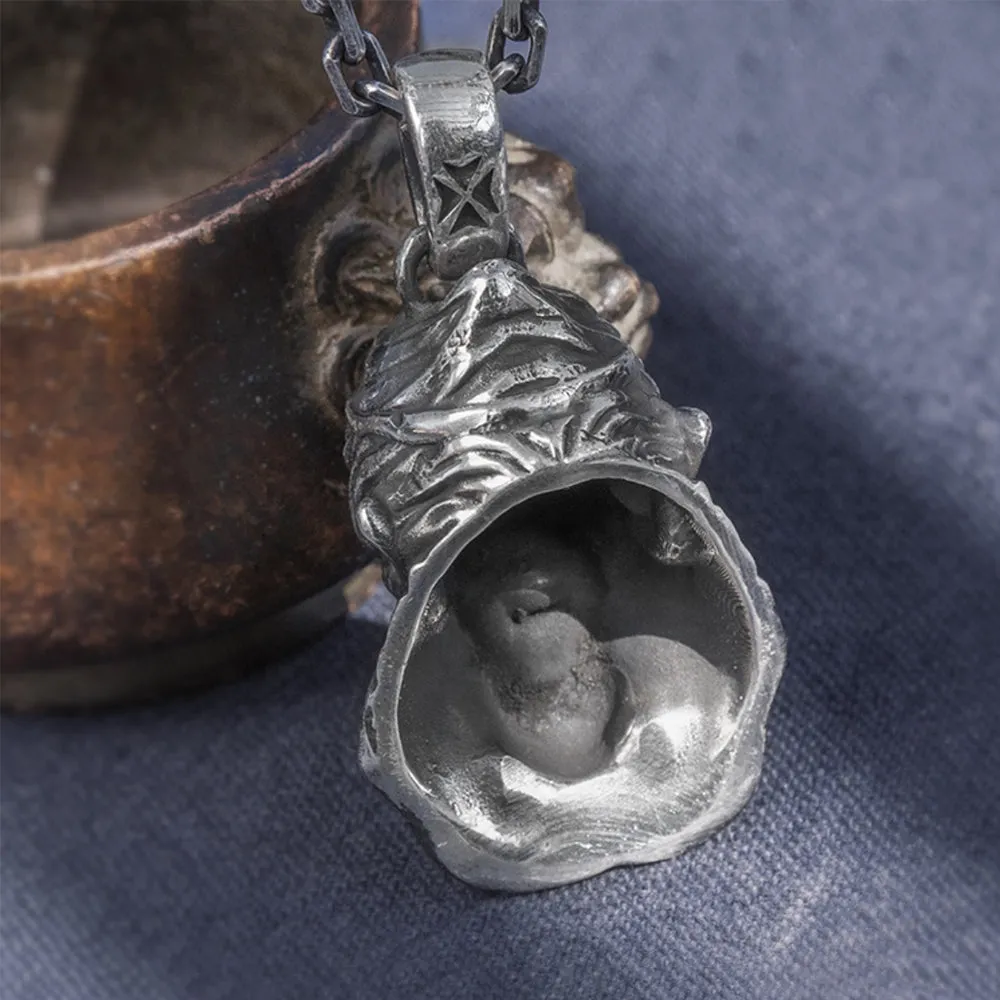 Real Solid 999 Sterling Silver Pendants  Animal Monkey Auspicious Cloud Jewelry
