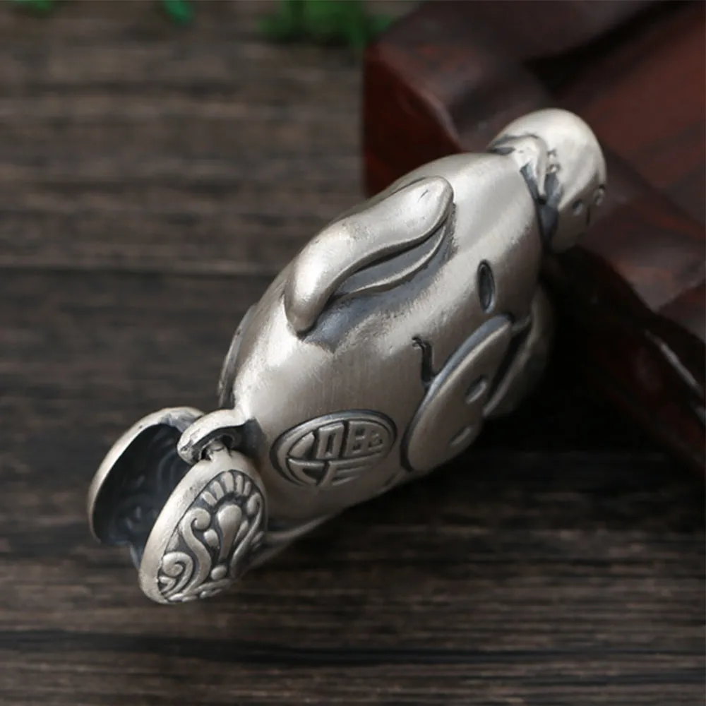 Real Solid 999 Sterling Silver Pendants Animal Pig Lucky Fashion Jewelry