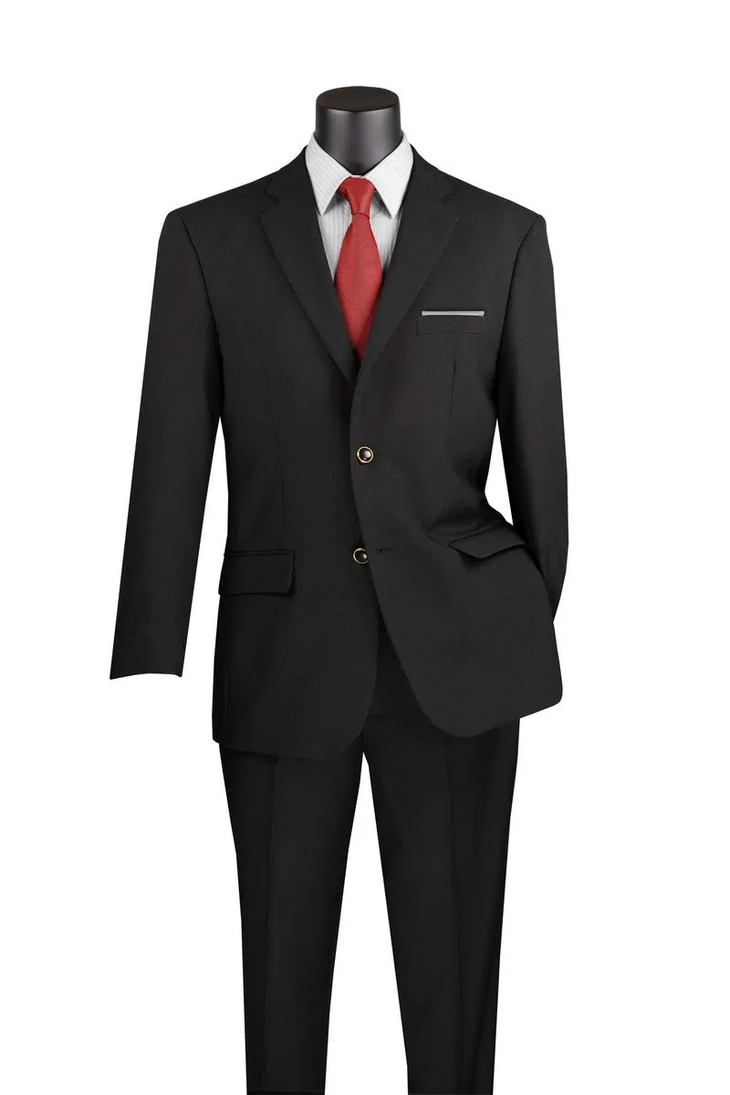Regular Fit 2 Button Business Blazer (Black) Z-2PP