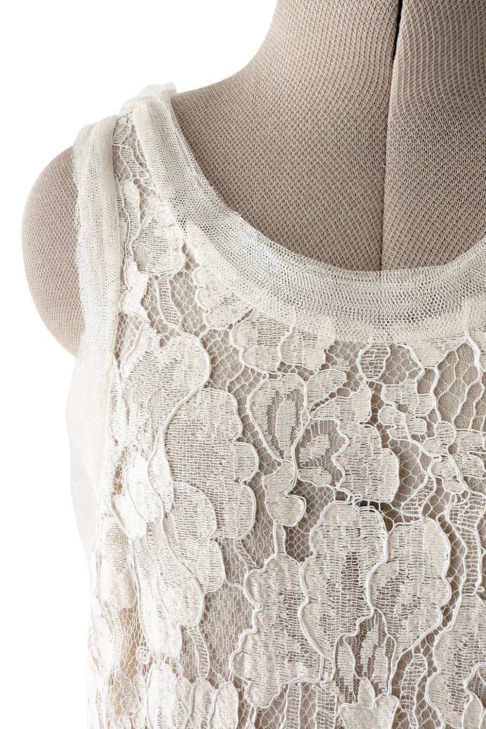 Resort 2012 Lanvin by Aber Elbaz Ivory Lace & Silk & Silk Net Wedding Dress