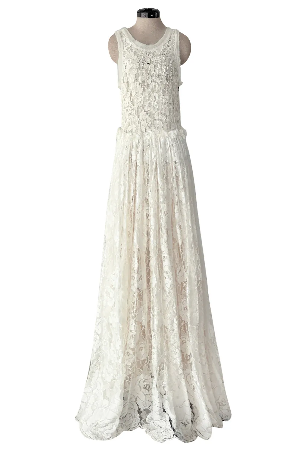 Resort 2012 Lanvin by Aber Elbaz Ivory Lace & Silk & Silk Net Wedding Dress