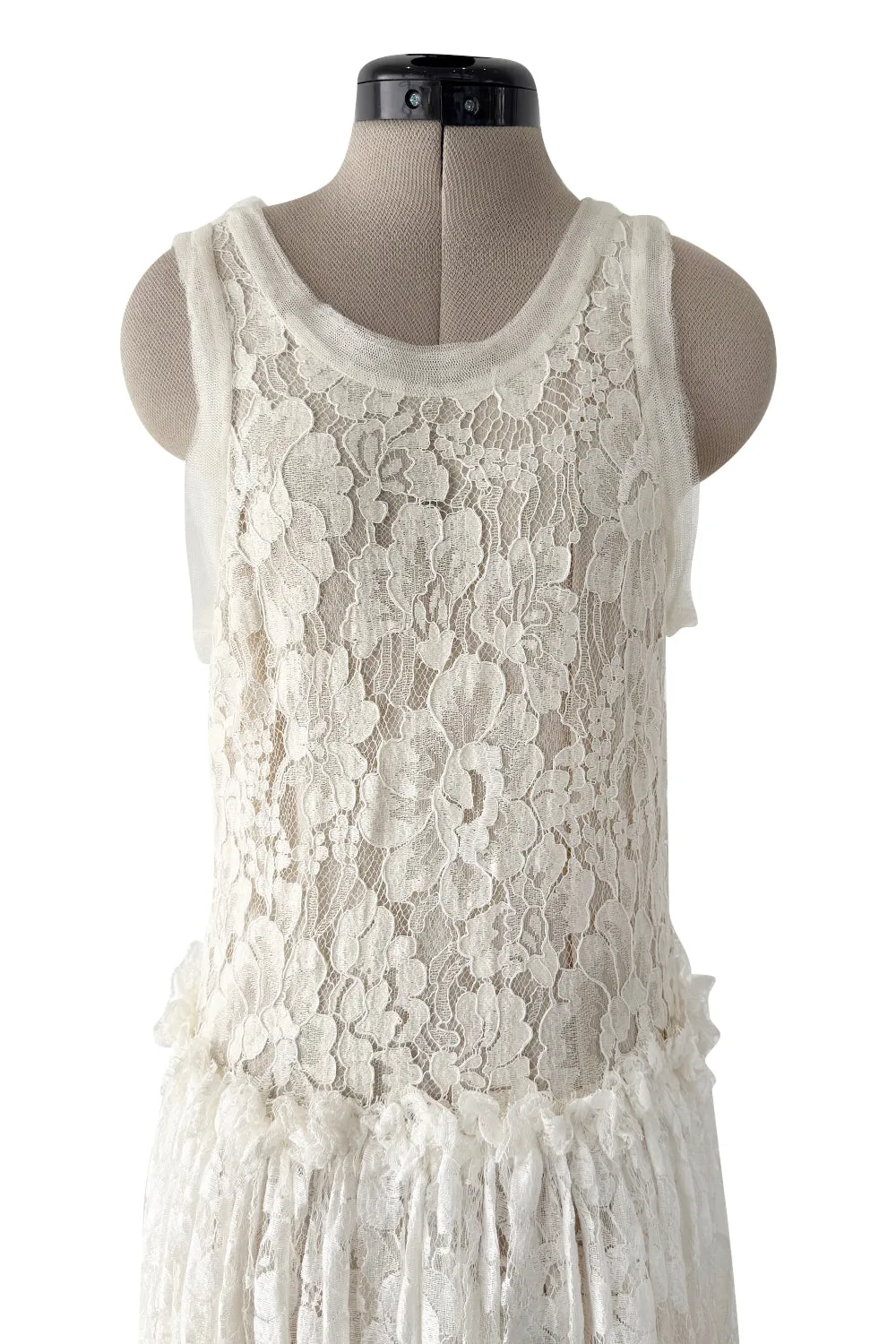 Resort 2012 Lanvin by Aber Elbaz Ivory Lace & Silk & Silk Net Wedding Dress