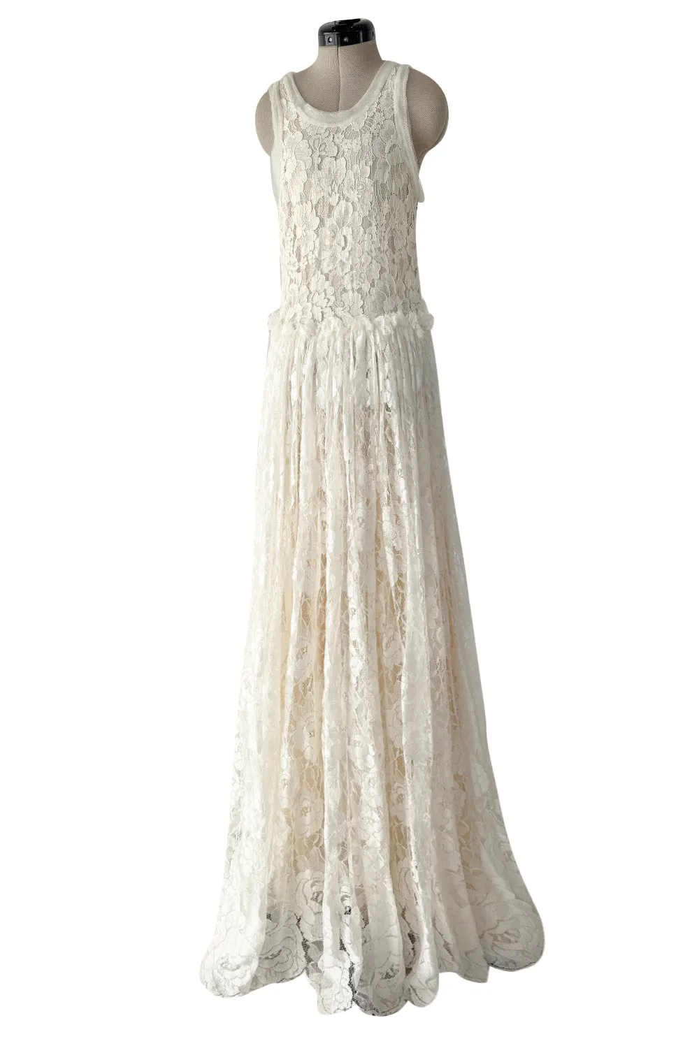 Resort 2012 Lanvin by Aber Elbaz Ivory Lace & Silk & Silk Net Wedding Dress