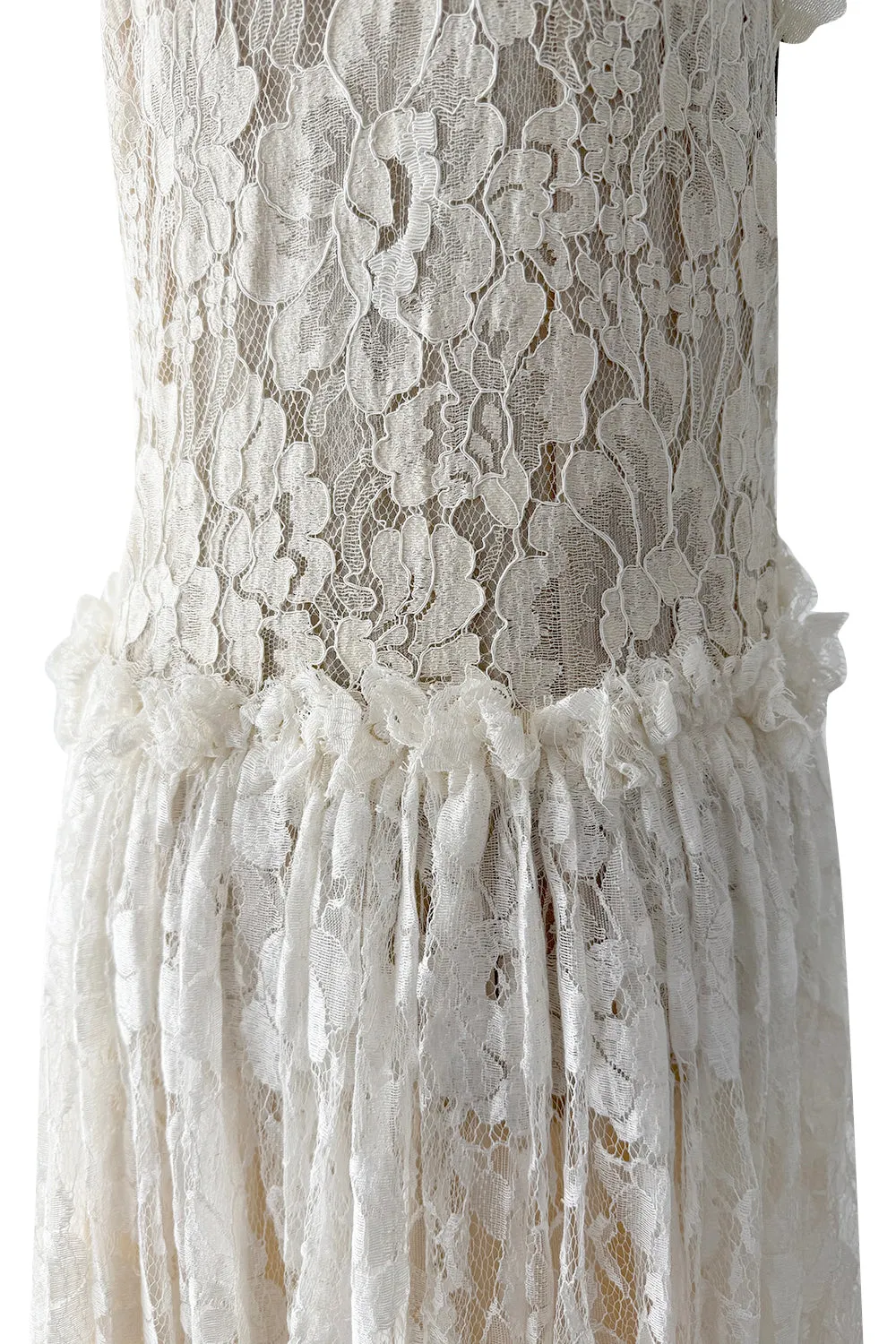 Resort 2012 Lanvin by Aber Elbaz Ivory Lace & Silk & Silk Net Wedding Dress