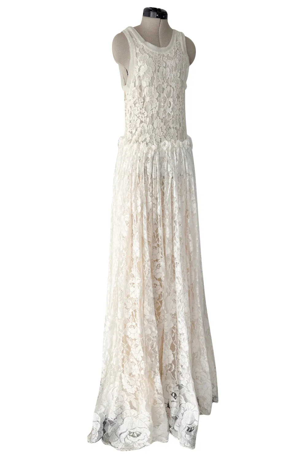Resort 2012 Lanvin by Aber Elbaz Ivory Lace & Silk & Silk Net Wedding Dress