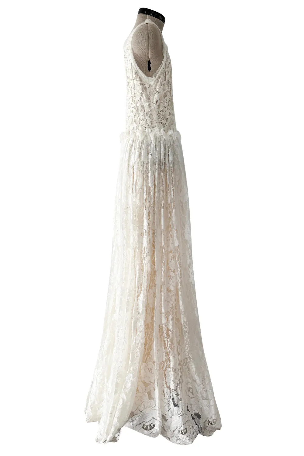 Resort 2012 Lanvin by Aber Elbaz Ivory Lace & Silk & Silk Net Wedding Dress