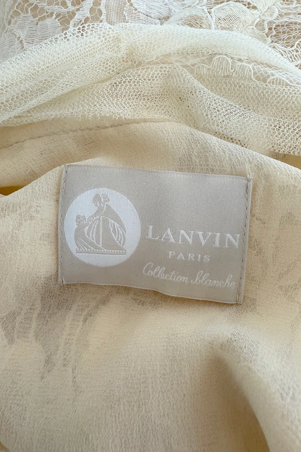 Resort 2012 Lanvin by Aber Elbaz Ivory Lace & Silk & Silk Net Wedding Dress