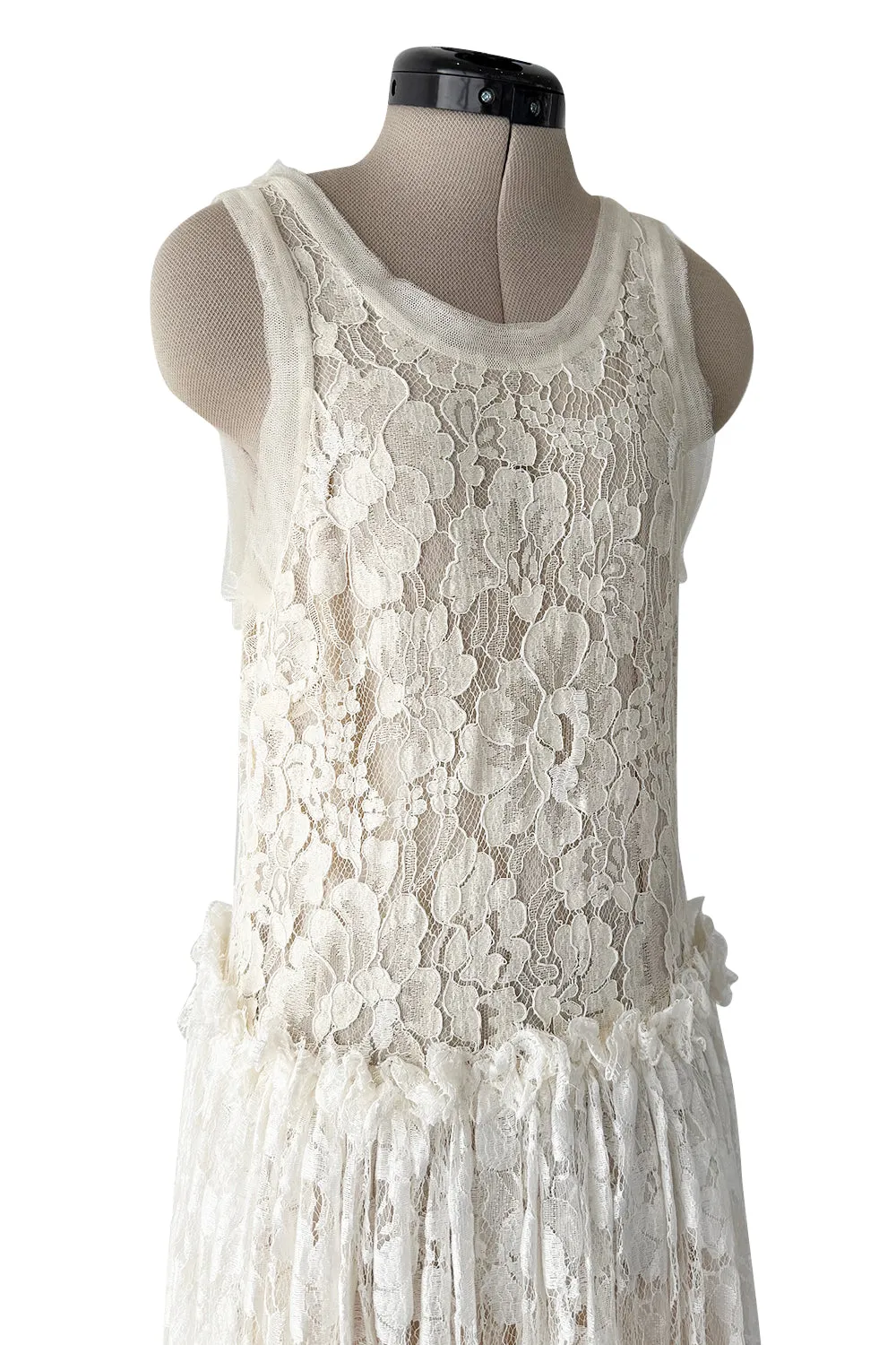 Resort 2012 Lanvin by Aber Elbaz Ivory Lace & Silk & Silk Net Wedding Dress