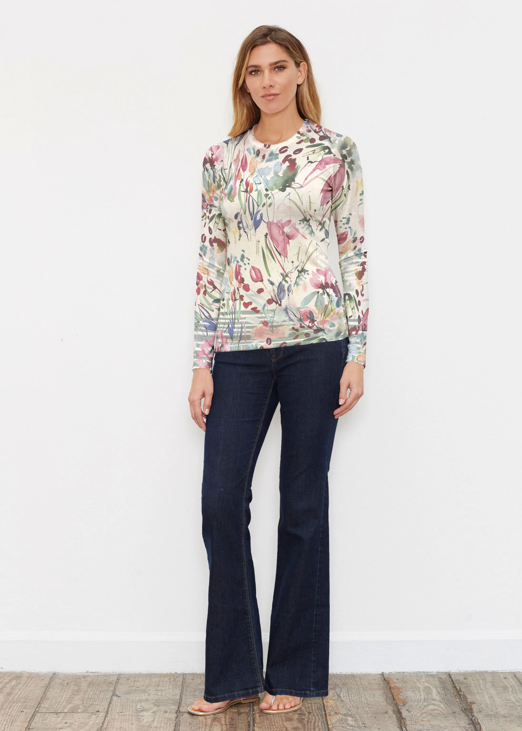 Rhapsody (16191) ~ Butterknit Long Sleeve Crew Top