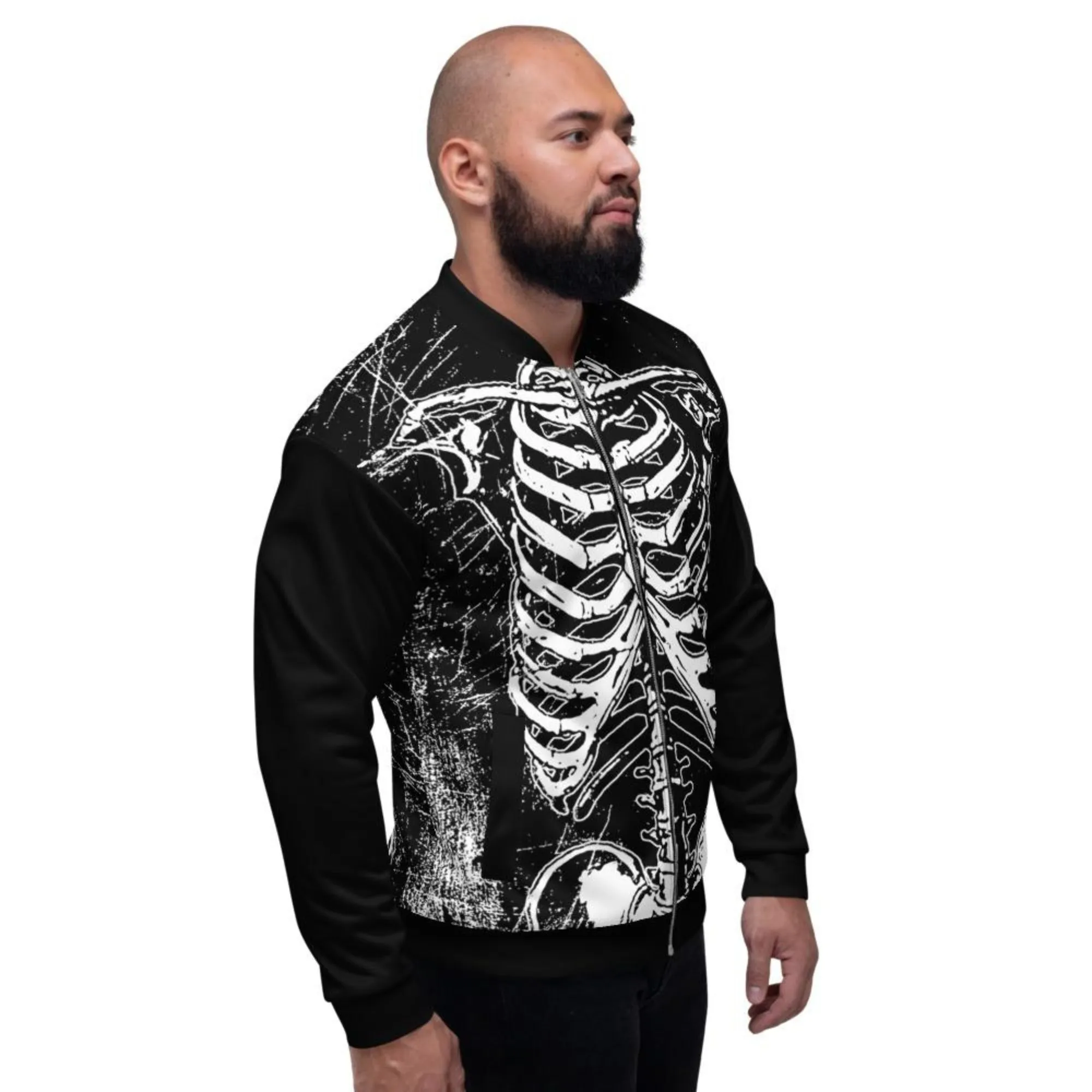 Rib-cage Unisex Bomber Jacket