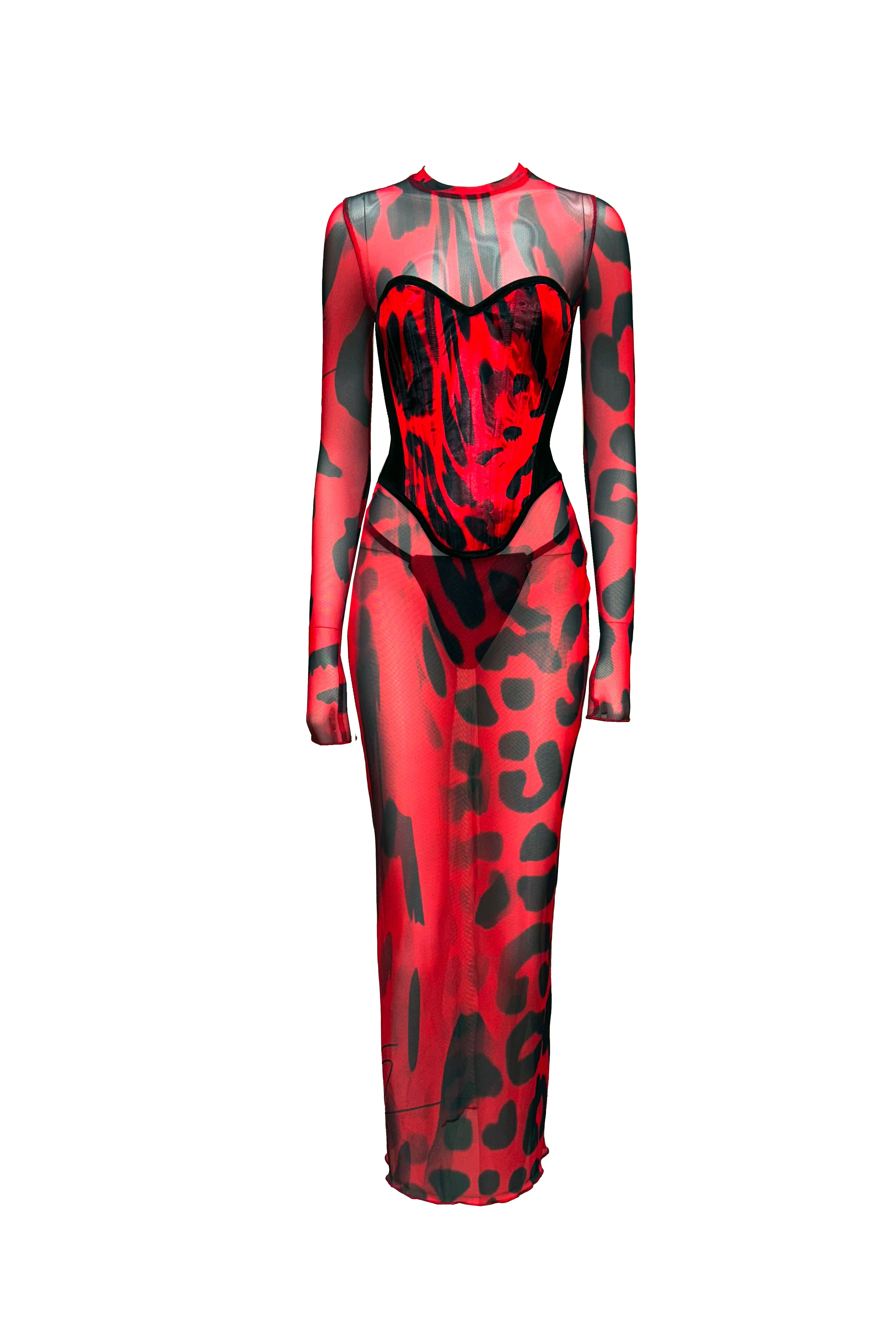 Rouge Corset Maxi