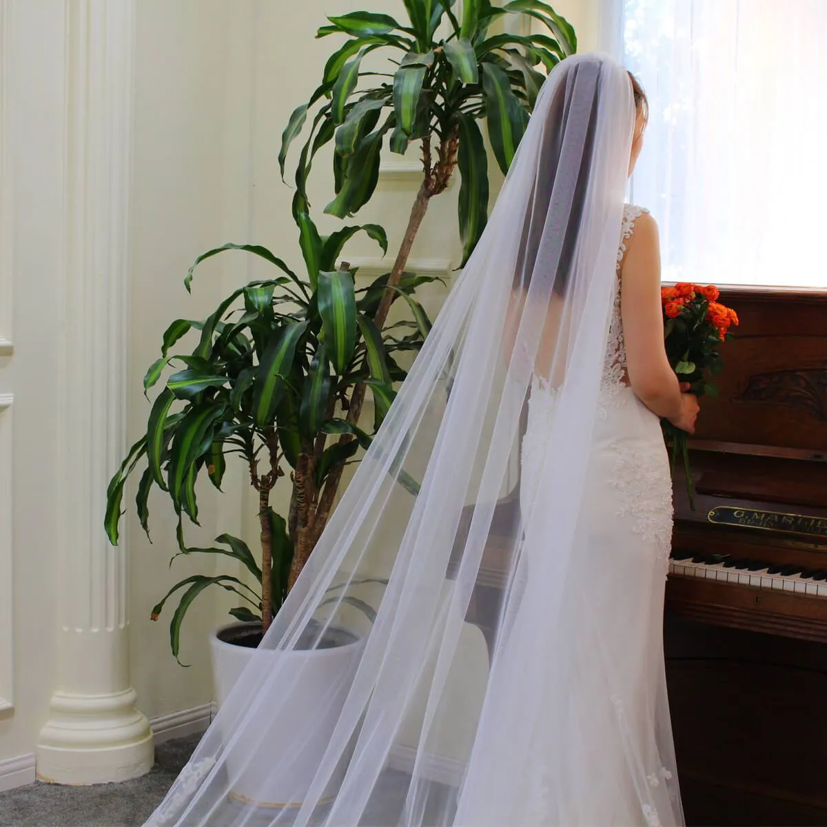 Roycebridal Cathedral Length Spanish Mantilla Veil Viniodress V685