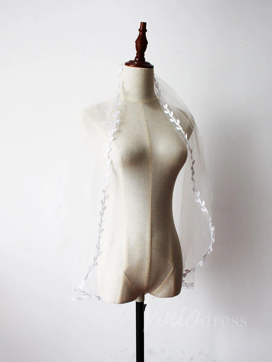 Roycebridal Elbow Length Boho Wedding Veils for Brides AC1013
