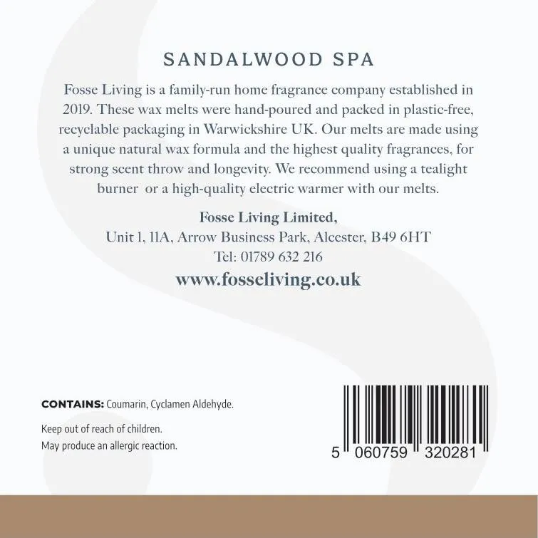 Sandalwood Spa Wax Melts - 16 Pack