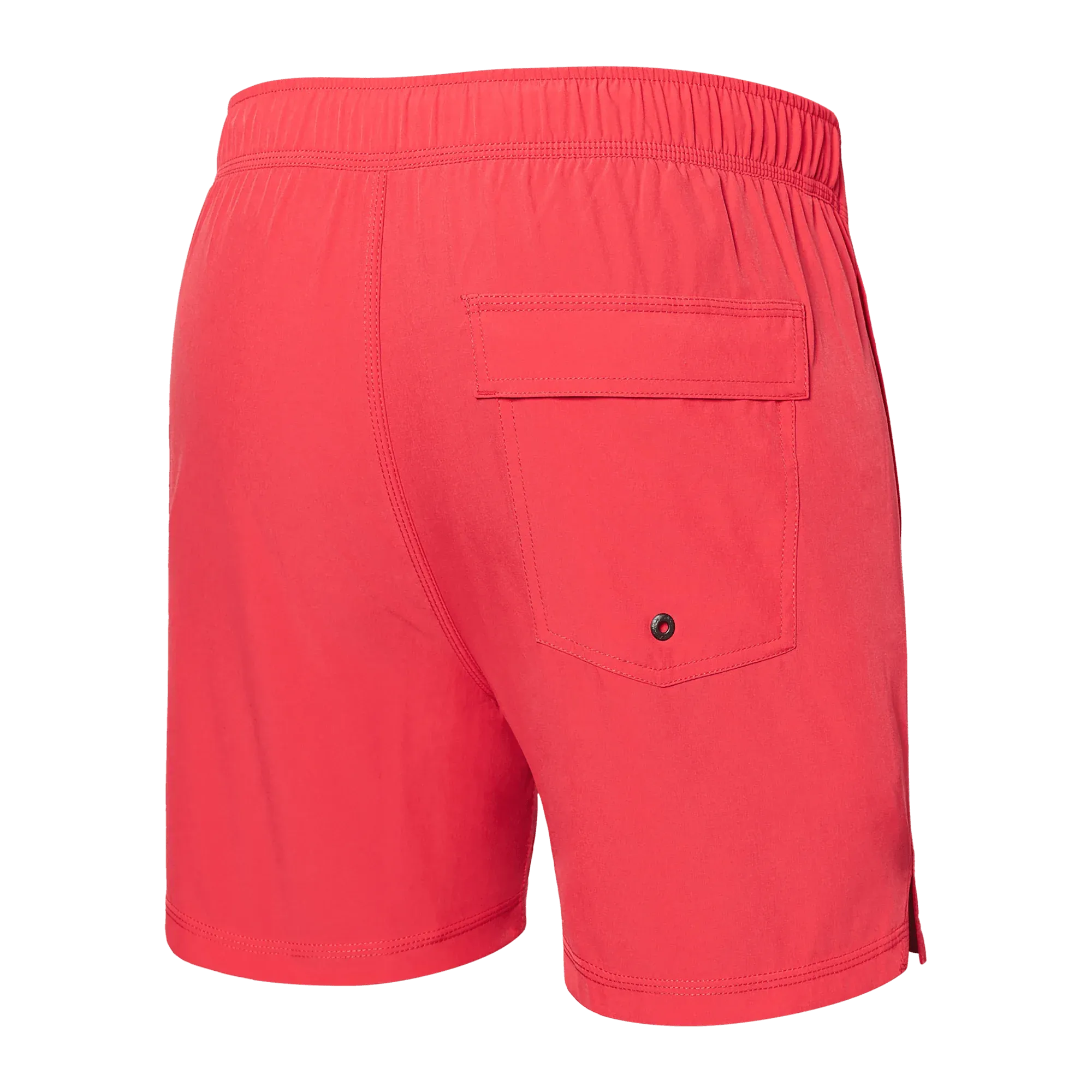 Saxx Mens Oh Buoy Stretch Volley 5" Swim Short - Hibiscus