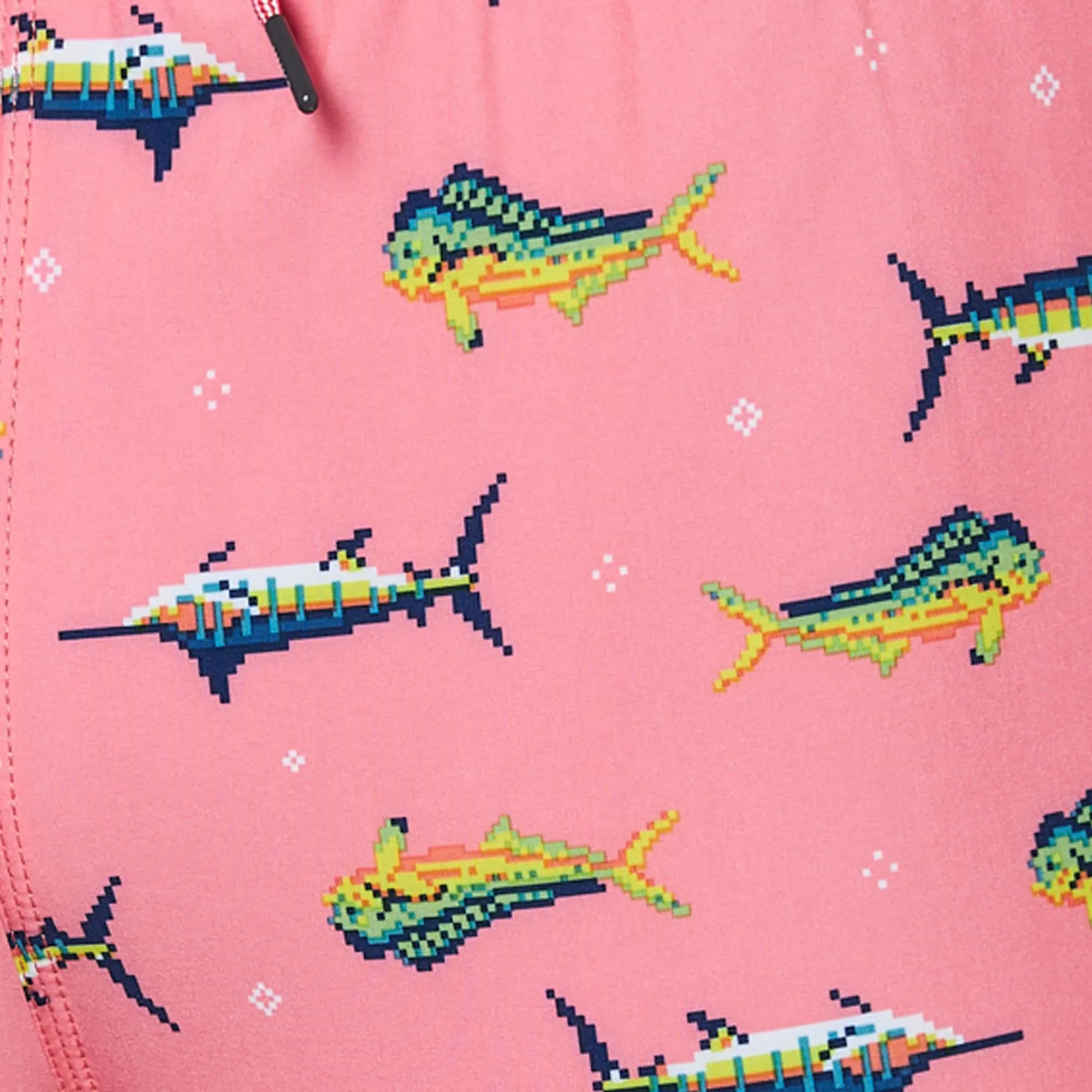 Saxx Mens Oh Buoy Stretch Volley 5" Swim Short - Trophy Catch - Flamingo
