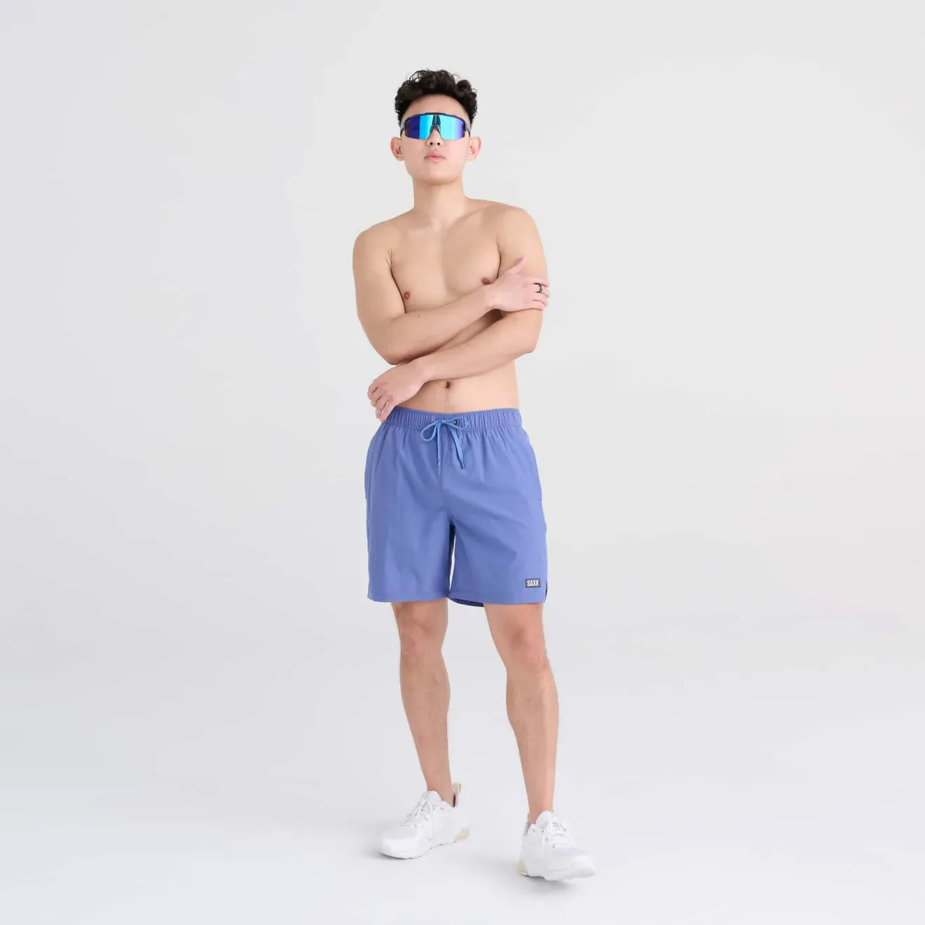 Saxx Mens Oh Buoy Stretch Volley 7" Swim Short - Marlin
