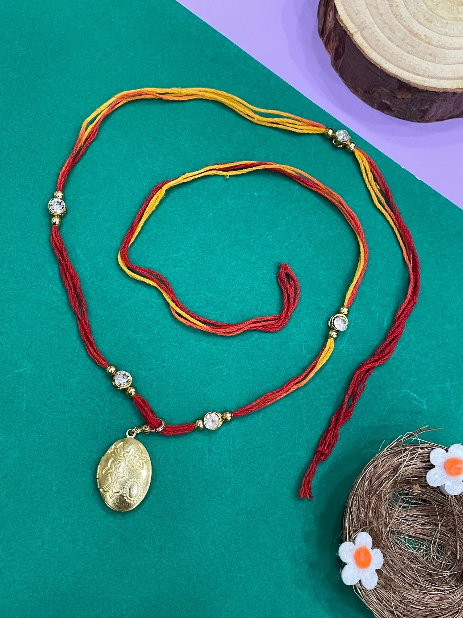 (Set of 2) Photo Frame/Lumba & Rakhi  2 Free Chains