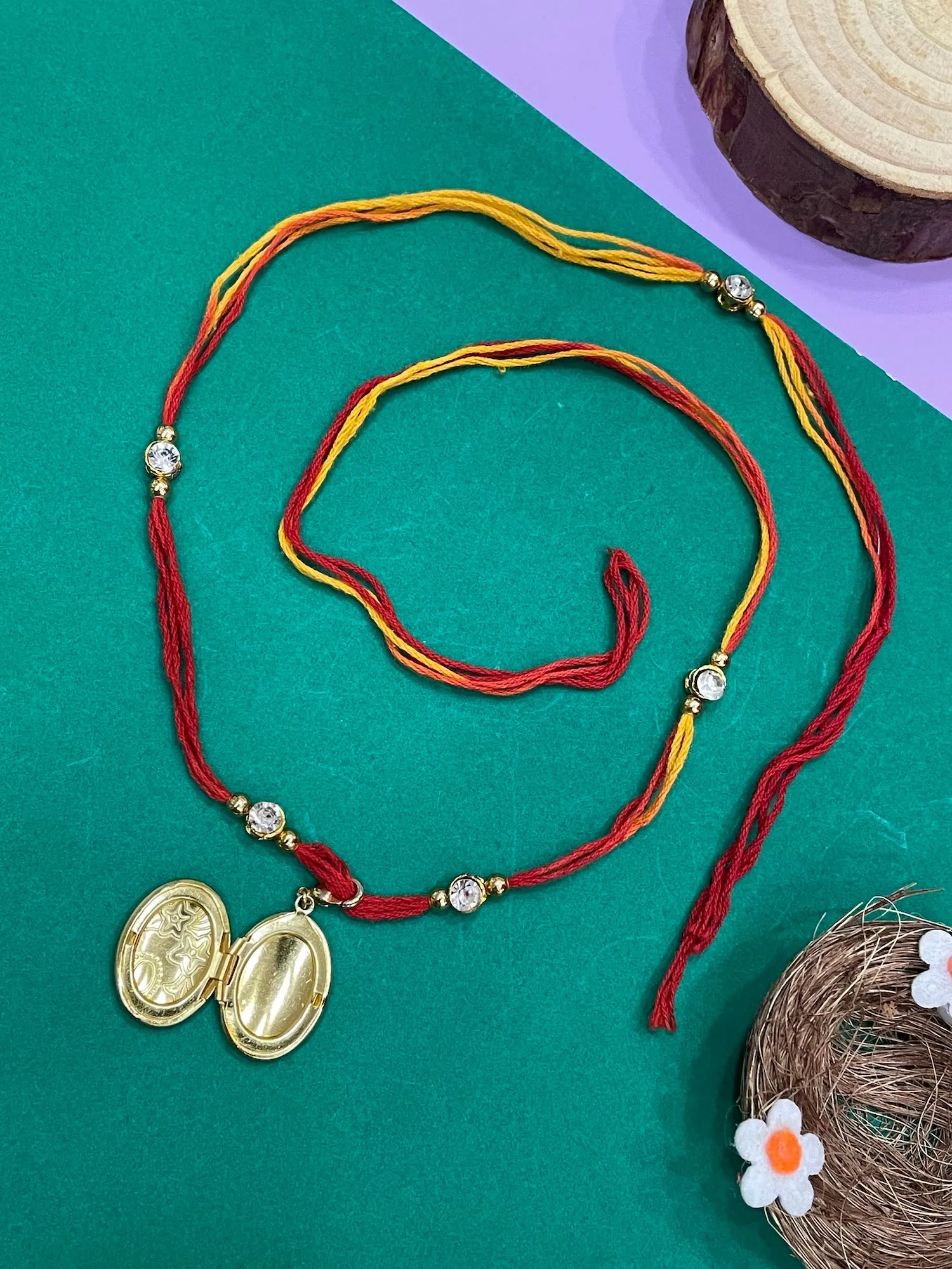 (Set of 2) Photo Frame/Lumba & Rakhi  2 Free Chains