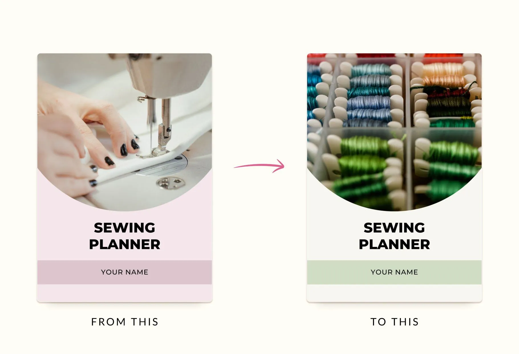 Sewing Planner Canva Template