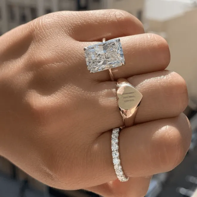 Signet Heart Ring