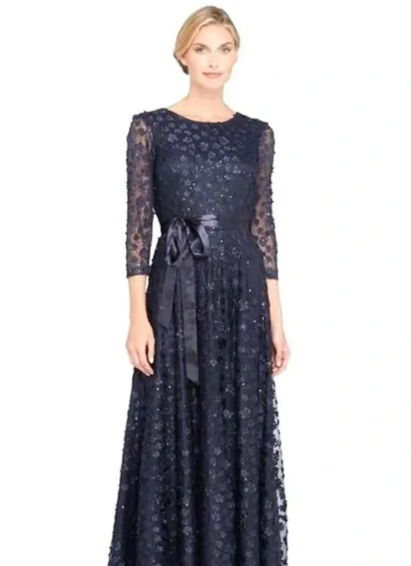 Size 10 Tahari Navy Mother of Bride Dress