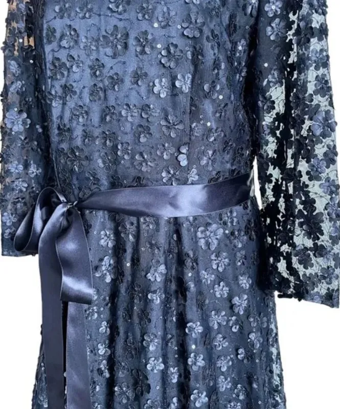 Size 10 Tahari Navy Mother of Bride Dress