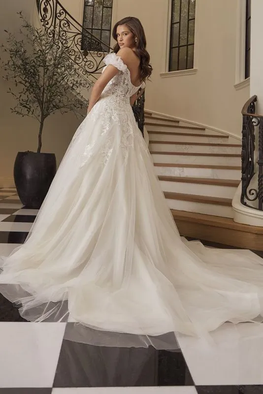Size 14 Casablanca 2574 Corinne Ivory/Nude/Ivory Gown