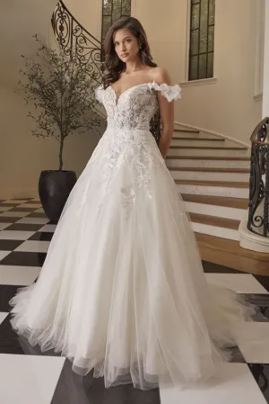 Size 14 Casablanca 2574 Corinne Ivory/Nude/Ivory Gown