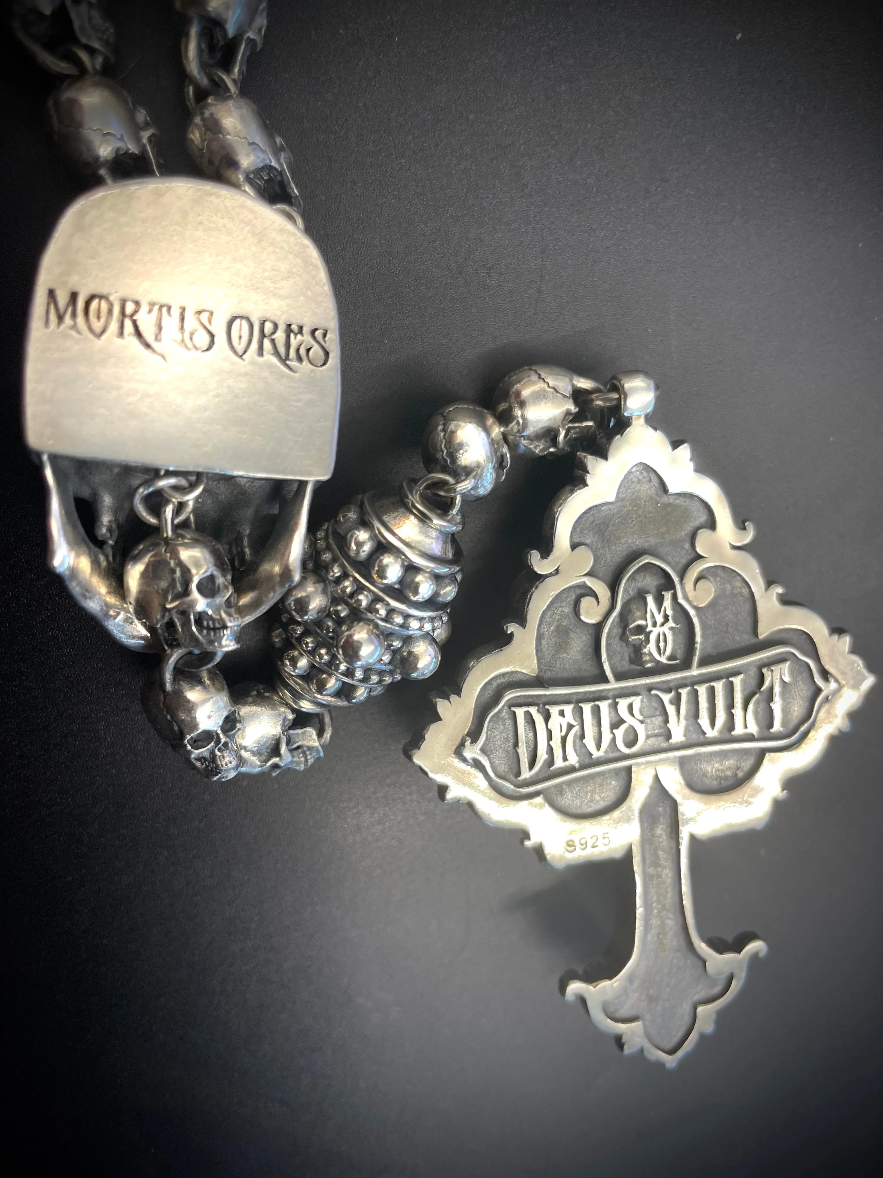 Skull Rosary Necklace
