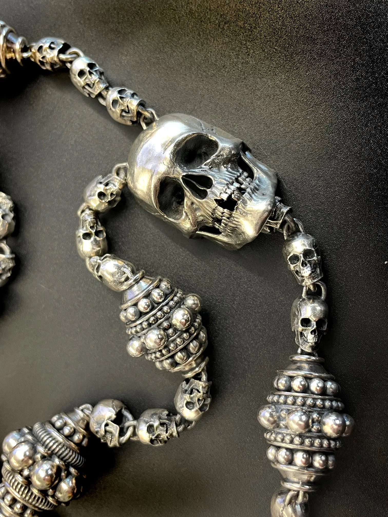 Skull Rosary Necklace