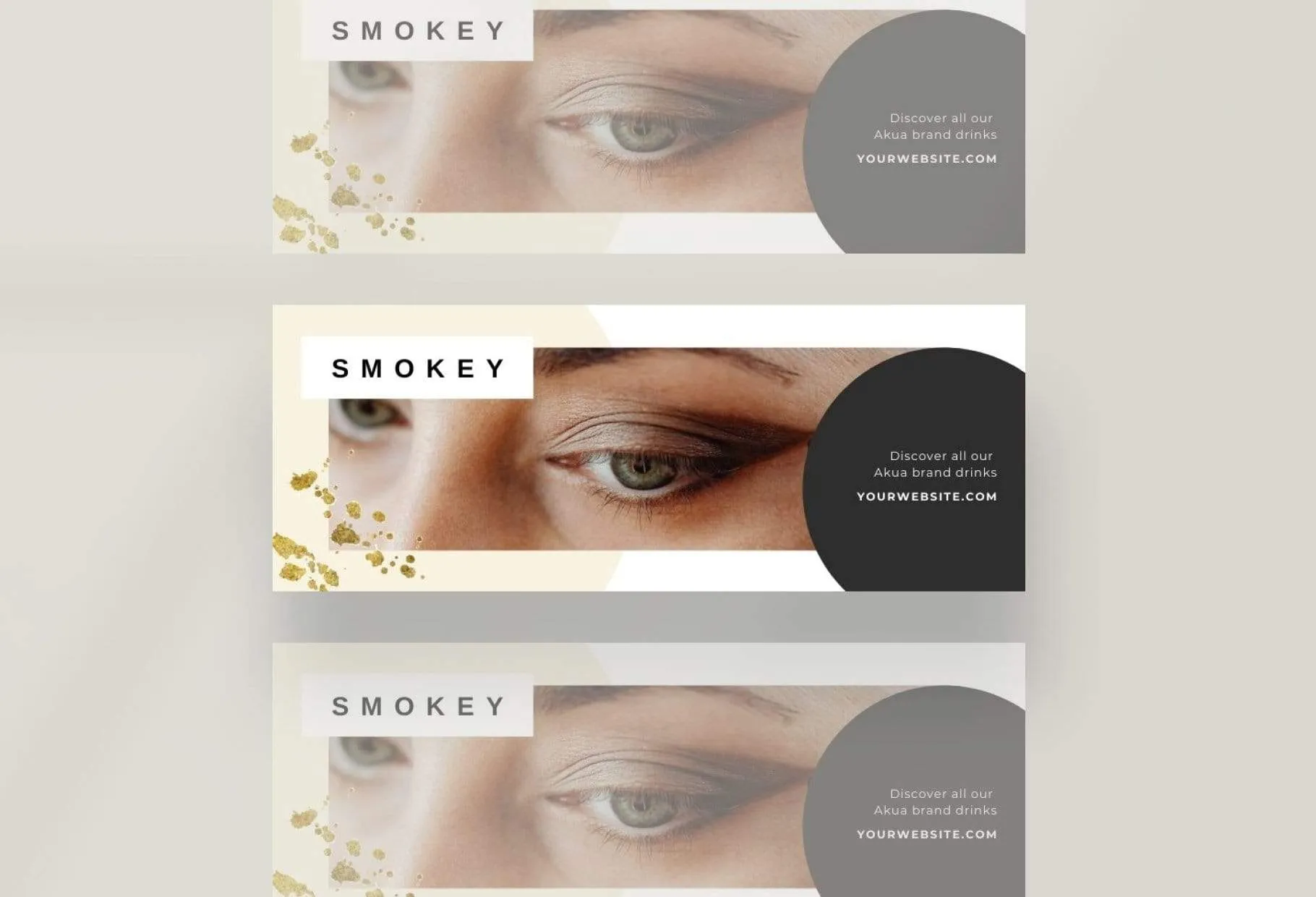Smokey Facebook Cover Canva Template