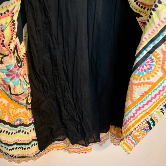Soft Surroundings Boho Festival Maxi Skirt Embellished Beaded Multicolored XS