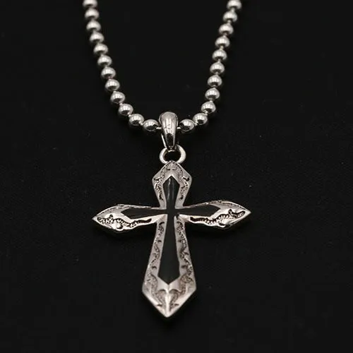 Solid 925 Sterling Silver Pendant Gothic Cross Goth Jewelry