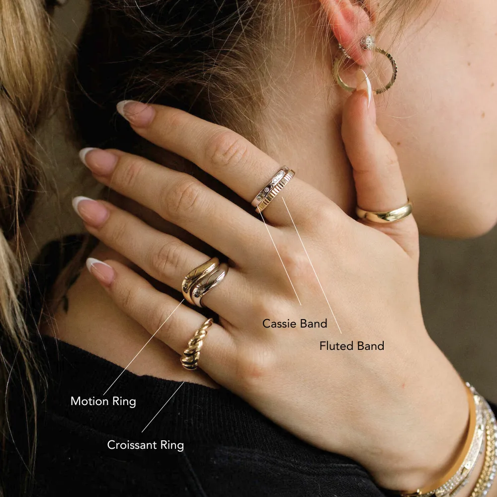 Solid Gold Motion Ring